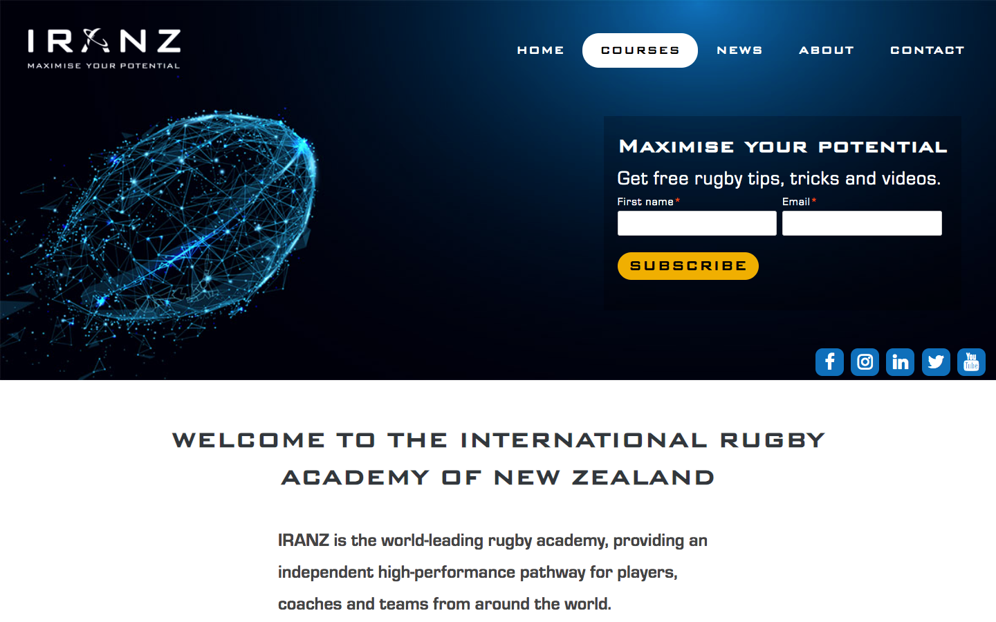 IRANZ International Rugby Academy of New Zealand